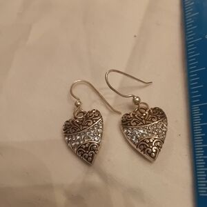 Brighton "Crystal Love" or "Love is All You Need" heart earrings. 